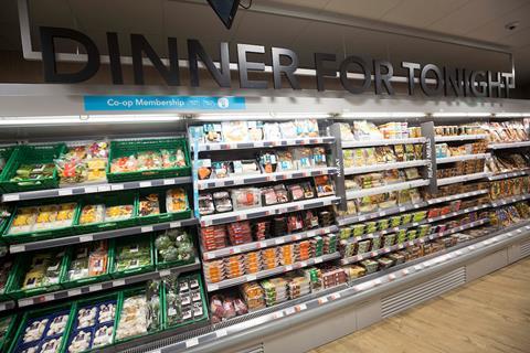Shopping missions, like 'dinner for tonight', are clearly signposted, making it easy for customers to navigate the store.